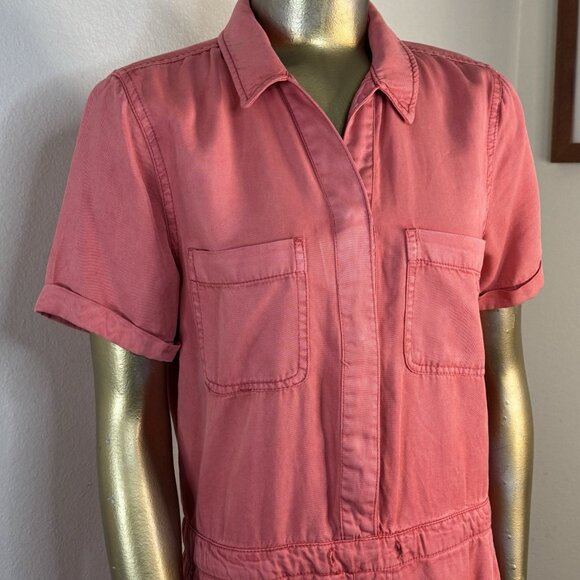 C&C California Women’s Small 100% Lyocell Coral Romper Shorts - Picture 2 of 5
